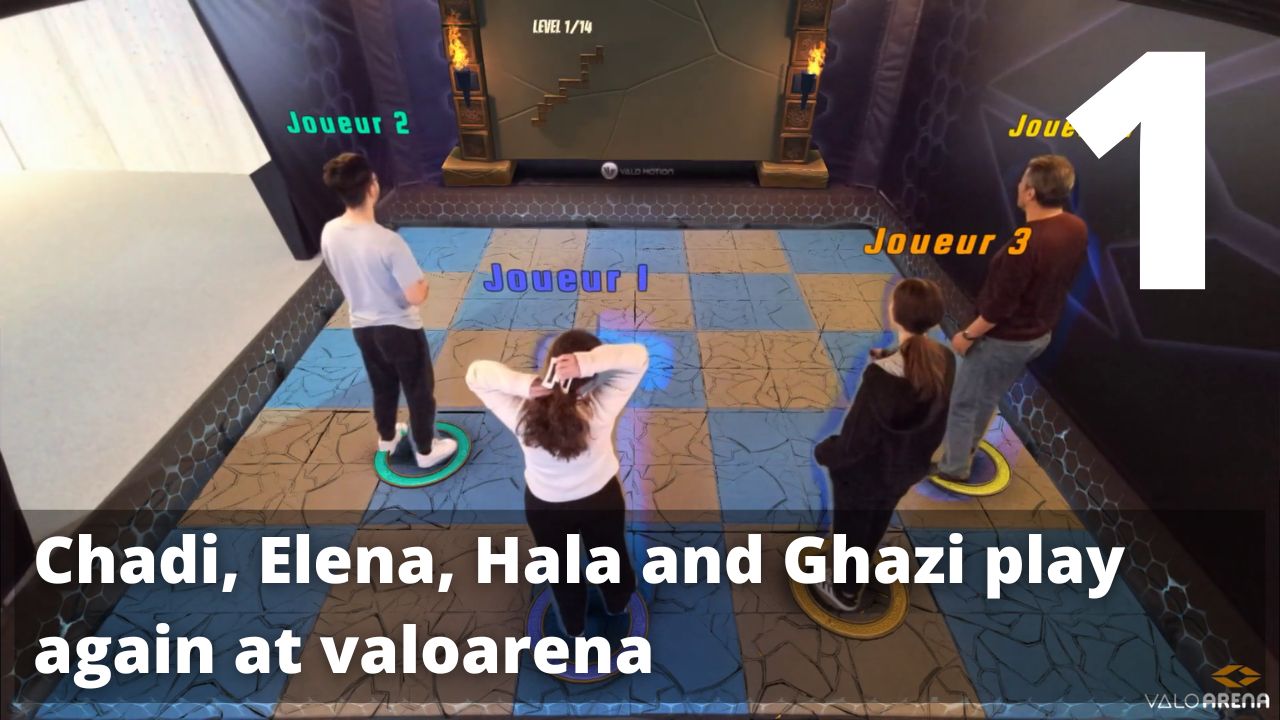 Chadi, Elena, Hala and Ghazi play at valoarena groundfall. E01