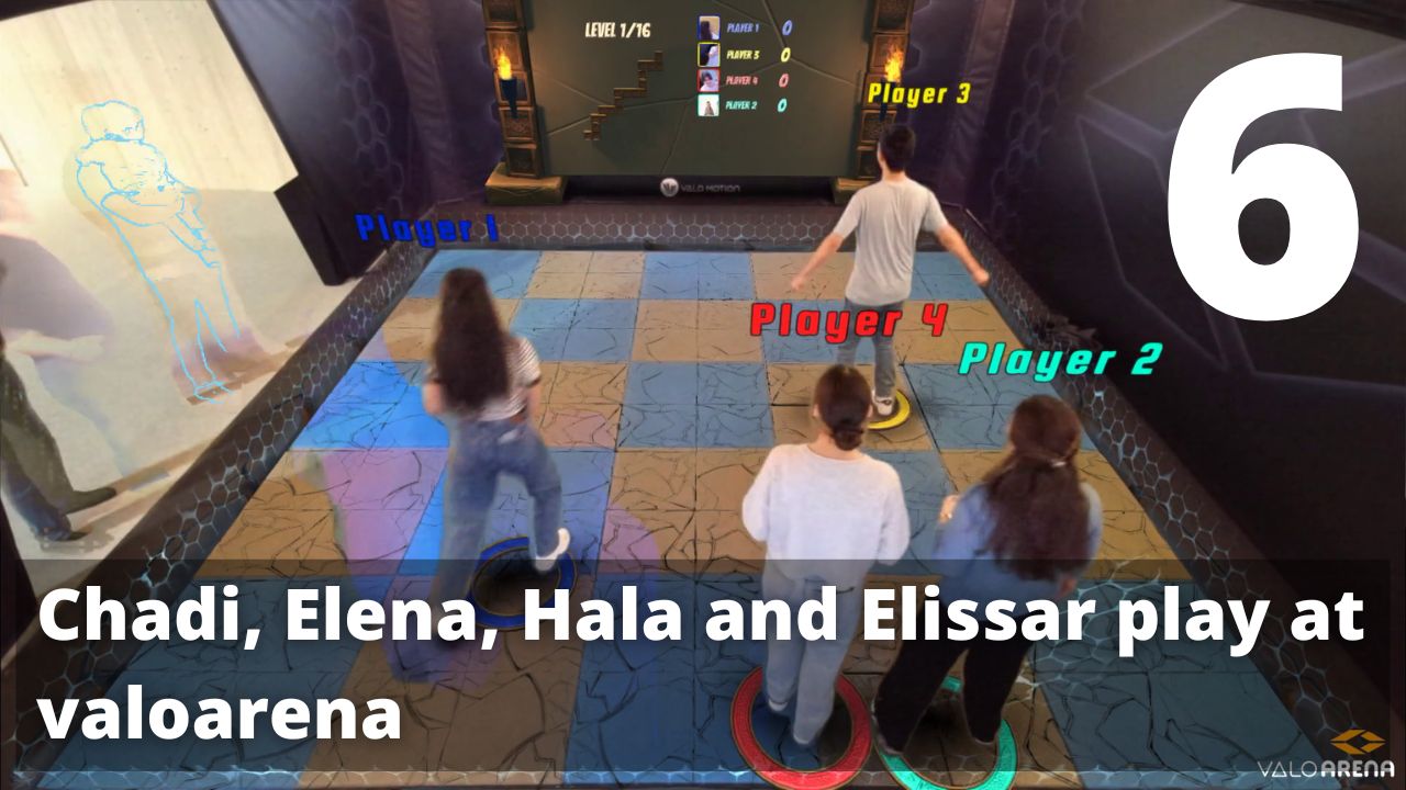 Chadi, Elena, Hala and Elissar play at valoarena. E06